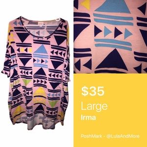🔄 #8 LuLaRoe Large Irma Hi-Lo Tunic Top (EUC)